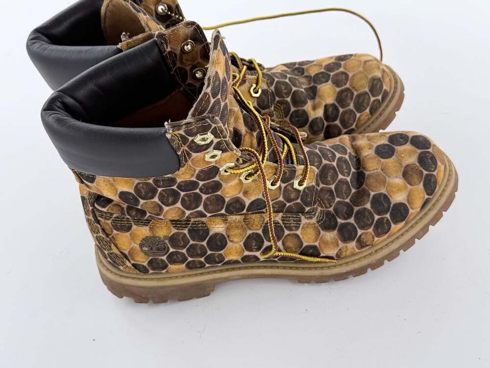 Timberland Bee Line Beyoncé  6” Canvas Honeycomb Boot Size Womens 10